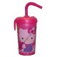 Verre avec paille Hello Kitty avec prénom.