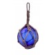 Flotteur en verre bleu 12 cm, décoration marine.