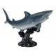 Statue grand requin blanc en résine.