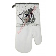 Gant de cuisine Chacha, couple de chats