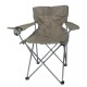 Siège de plage, chaise de camping pliable, gris.