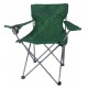 Siège de plage, chaise de camping pliable, vert.