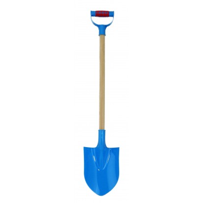 Pelle de plage en plastique 77 cm bleue.