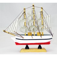 Maquette voilier Trois mâts 16 cm, décoration marine