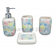 Set salle de bain coquillages