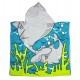 Poncho, Cape de bain Requin en microfibre