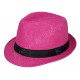 Chapeau style borsalino rose fuchsia.