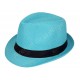 Chapeau style borsalino turquoise.