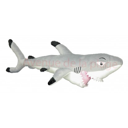 Peluche requin blanc 53 cm