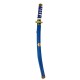 Épée de ninja bleue en plastique pour enfant.