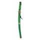 Épée de ninja verte en plastique.