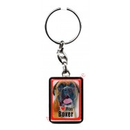 Porte clef chien J'aime mon Boxer