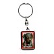 Porte clef chien J'aime mon Doberman