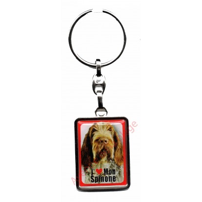 Porte clef J'aime mon Spinone