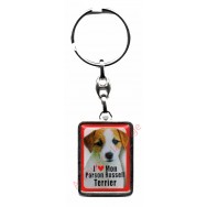 Porte clef J'aime mon Parson Russell Terrier