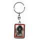 Porte clef J'aime mon Caniche noir.