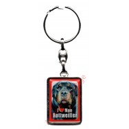 Porte clef J'aime mon Rottweiller