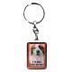Porte clef J'aime mon Saint Bernard