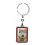 Porte clef J'aime mon Husky