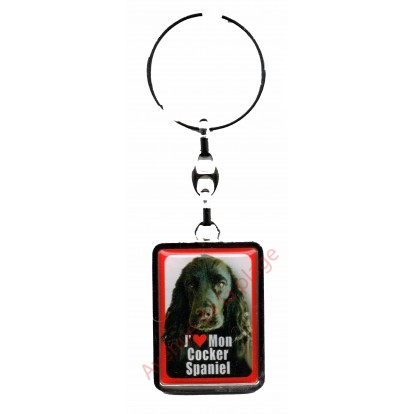 Porte clef J'aime mon Cocker Spaniel