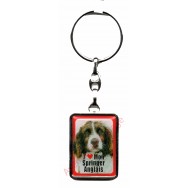 Porte clef J'aime mon Springer Anglais