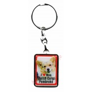 Porte clef J'aime mon Welsh Corgi Pembroke