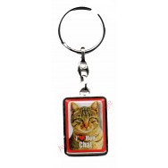 Porte clef J'aime mon Chat