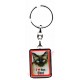 Porte clef J'aime mon Chat Siamois.