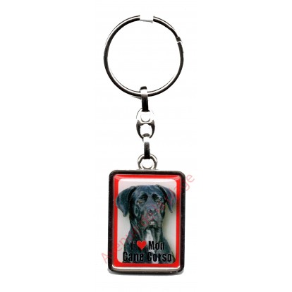 Porte clef J'aime mon Cane Corso
