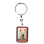 Porte clef J'aime mon Berger Suisse
