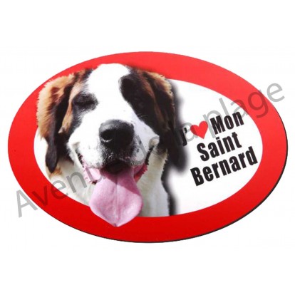 Magnet J'aime mon Saint Bernard