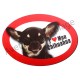 Magnet J'aime mon Chihuahua tricolore.