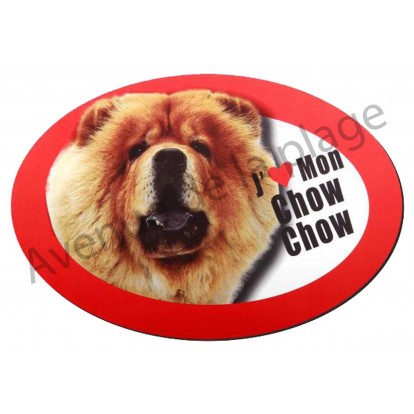 Magnet J'aime mon Chow Chow
