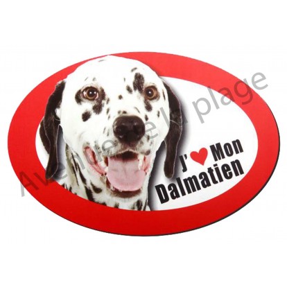 Magnet J'aime mon Dalmatien