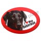 Magnet J'aime mon Doberman