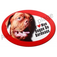 Magnet J'aime mon Dogue de Bordeaux