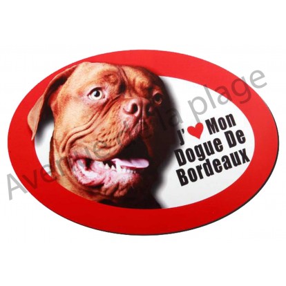 Magnet J'aime mon Dogue de Bordeaux