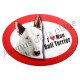 Magnet J'aime mon Bull Terrier