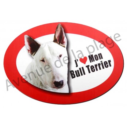 Magnet J'aime mon Bull Terrier