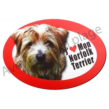 Magnet J'aime mon Norfolk Terrier