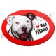 Magnet J'aime mon Pitbull