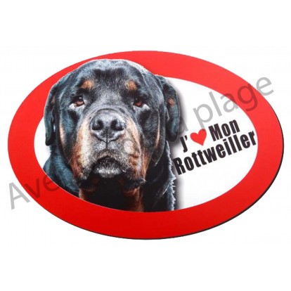 Magnet J'aime mon Rottweiller