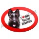 Magnet J'aime mon Terrier Ecossais