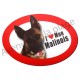 Magnet J'aime mon Malinois