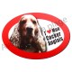 Magnet J'aime mon Cocker Spaniel Anglais