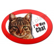 Magnet J'aime mon Chat