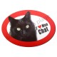 Magnet J'aime mon Chat noir.