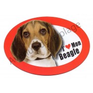 Magnet J'aime mon Beagle