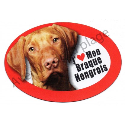 Magnet J'aime mon Braque Hongrois