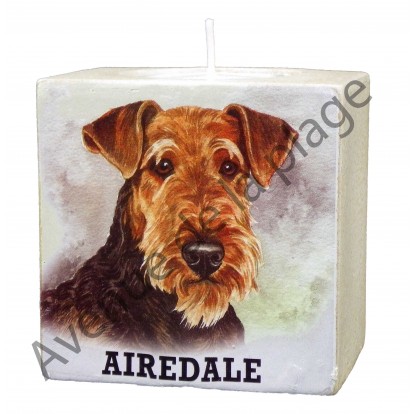 Bougeoir chien - Airedale